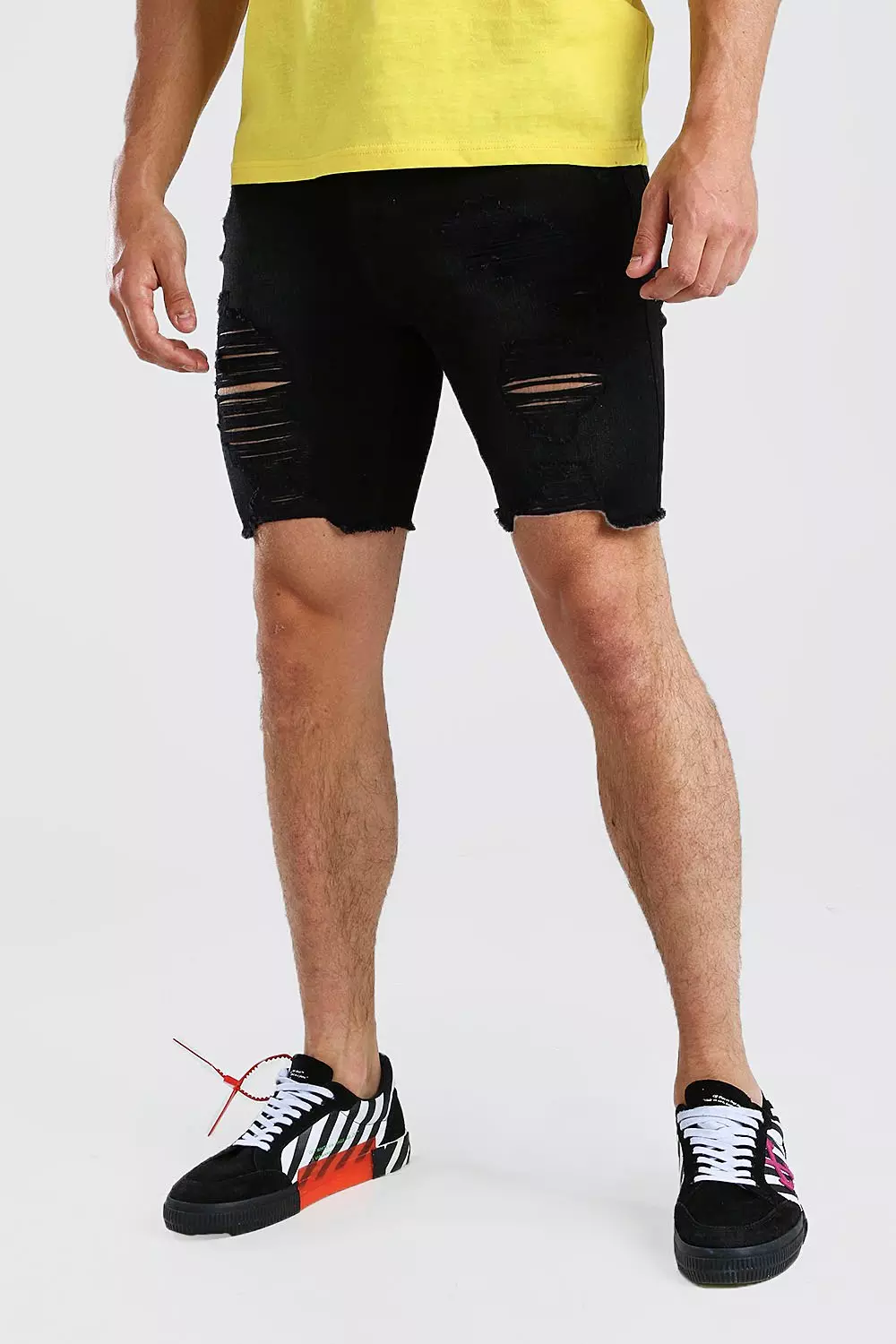 Skinny store long shorts